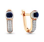 серьги с сапфирами