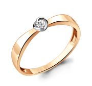 кольцо помолвочное с бриллиантом