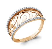 кольцо с фианитами