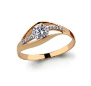 кольцо с фианитами