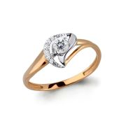 кольцо с фианитами