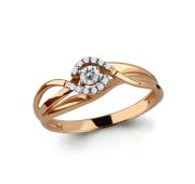 кольцо с фианитами