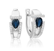 02-5244-00-105-1120 Серьги с сапфирами бренд Platina (Au 585)