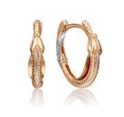 4376-00-000-10-48 Серьги конго бренд Platina (Au 585)