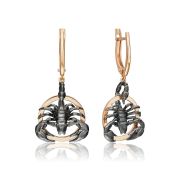 02-5286-00-000-1111 Серьги скорпион бренд Platina (Au 585)