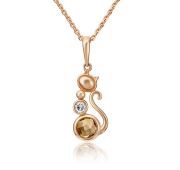 03-3082-00-282-1110-57 Подвеска кошка бренд Platina (Au 585)