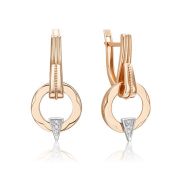 02-5004-00-101-1111-4,27 Серьги с бриллиантами бренд Platina (Au 585)