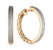 С/398-120-5,31 Серьги конго с бриллиантами бренд Bellissima (Au 585)