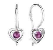 13-72-000Й-24044 Серьги детские сердце (Серебро 925)