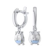 0201684-40875 Серьги детские сова бренд Pokrovsky (Серебро 925)