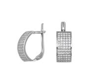 2100576-00775 Серьги с фианитами бренд Pokrovsky (Серебро 925)