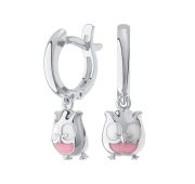 0201684-70875 Серьги детские совы бренд Pokrovsky (Серебро 925)