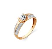 001-0668-0001-011 Кольцо с фианитами бренд Carlin (Au 585)