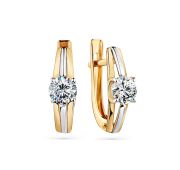002-0541-0001-011 Серьги с фианитами бренд Carlin (Au 585)