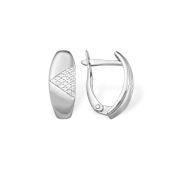 1210019791-501 Серьги с фианитами (Серебро 925)