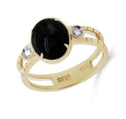 11-21386-6700-3,28 Кольцо с ониксом бренд Kabarovsky (Au 585)