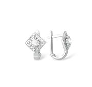 1210010452-6 Серьги детские с фианитами (Серебро 925)