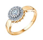 01-117862 Кольцо с фианитами бренд Sanis (Au 585)