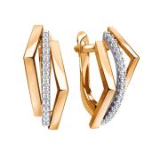 01-216493 Серьги с фианитами бренд Sanis (Au 585)