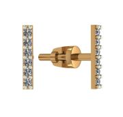 01-218381 Серьги пуссеты дорожка бренд Sanis (Au 585)