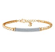 01-715912 Браслет декоративный с фианитами бренд Sanis (Au 585)