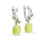 12-543-9413 Серьги с улекситом бренд Kabarovsky (Серебро 925)