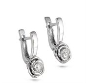 12-082-7900 Серьги цветок бренд Kabarovsky (Серебро 925)