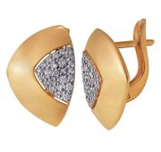 903-00078-10-00-20-00 Серьги с фианитами (Au 585)