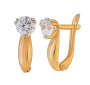 803-02297-10-00-20-00 Серьги с фианитами (Au 585)