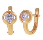 803-02052-10-00-20-00 Серьги четырехлистник (Au 585)