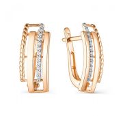 803-00065-10-00-20-00 Серьги с фианитами (Au 585)