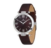 0111.2.9.61В часы серебряные женские с фианитами бренд Nika  (Серебро 925)