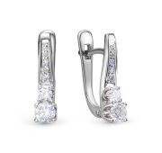 С1828-220-3,62 Серьги с бриллиантами (Au 585)