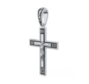 0800184-00875 подвеска-крест с эмалью бренд Pokrovsky (Серебро)