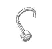 А0600018-00775 Пирсинг в нос с фианитом бренд Pokrovsky (Серебро 925)