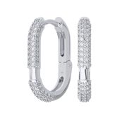 А0201657-00775 Серьги конго с фианитами бренд Pokrovsky (Серебро 925)