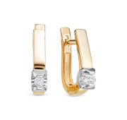 544-2100-3,63 Серьги с бриллиантами бренд Лето (Au 585)