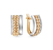 712-2120-6,85 Серьги с бриллиантами бренд Лето (Au 585)