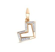 4051-310-1,73 Подвеска сердце бренд Brilliant Style (Au 585)