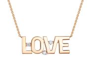 4020-510-3,81 Колье LOVE с бриллиантами бренд Brilliant Style (Au 585)