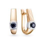 273-202-6,35 Серьги с сапфирами бренд Brilliant Style (Au 585)