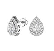 6101476-00775 Серьги пуссеты с фианитами бренд Pokrovsky (Серебро 925)