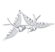 2700104-00775 брошь ласточки бренд Pokrovsky (Серебро 925)