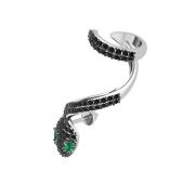 6001608-04395 Серьги кафф змея моносерьга бренд Pokrovsky (Серебро 925)