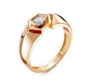 01-0435-6,98 Кольцо мужское бренд Бриллианты Костромы (Au 585)