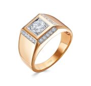 01-0359-11,32 Кольцо мужское бренд Бриллианты Костромы (Au 585)