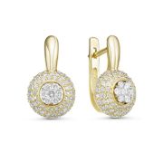 02-3670-6,75 Серьги с бриллиантами бренд Бриллианты Костромы (Au 585)