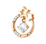 1200234556л Подвеска с фианитами (Au 585)