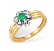 К1534054-3,46 Кольцо с изумрудом (Au 585)