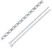 365705020040 Цепь двойной ромб (Серебро 925)